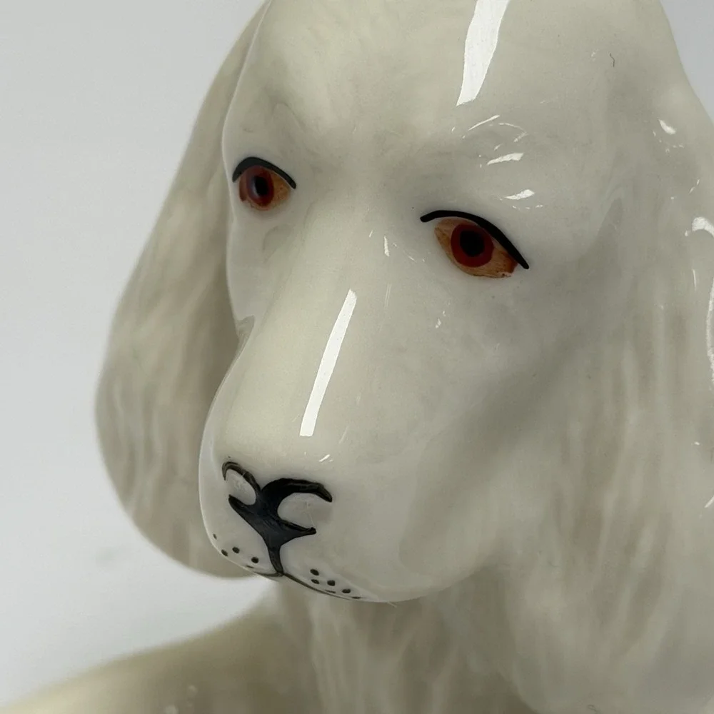 Vintage Donegal Parian‎ China Spaniel Dog Puppy Figurine 1980s Made In Ireland